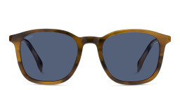 Hugo Boss Round Sunglasses in Brown/Blue – Product Photo 2