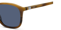 Hugo Boss Logo Round Sunglasses in Brown – Product Photo 3