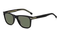 Shop Hugo Boss Rectangle Sunglasses in Black online.