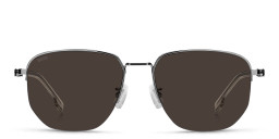 Shop Hugo Boss Irregular Sunglasses in Gunmetal online.