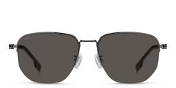 Shop Hugo Boss Irregular Sunglasses in Silver/Grey online.