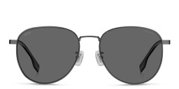 Hugo Boss Round Sunglasses in Gunmetal/Grey – Product Photo 1