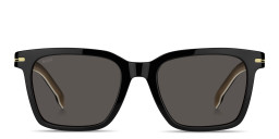 Hugo Boss Logo Signature Rectangle Sunglasses in Black – Product Photo 1