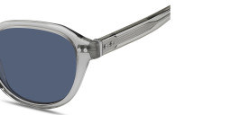 Shop Tommy Hilfiger Logo Lettering Panthos Sunglasses in Transparent Grey online.