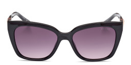 Shop Guess G Emblem Square Sunglasses in Black online.