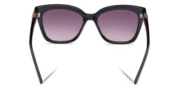 Shop Guess G Emblem Square Sunglasses in Black online.