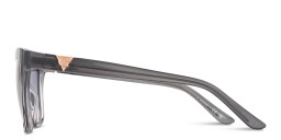 Shop Guess G Logo Square Sunglasses in Transparent Grey online.