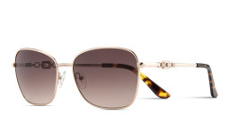 Shop Guess G Logo Cat-Eye Sunglasses in Shiny Gold online.