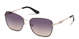 Shop Guess G Logo Cat-Eye Sunglasses in Gold online.