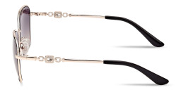 Shop Guess G Logo Cat-Eye Sunglasses in Gold online.