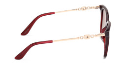 Guess Square Sunglasses in Bordeaux – Product Photo 3