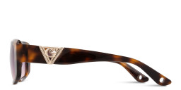 Shop Guess G Logo Rectangle Sunglasses in Dark Havana online.