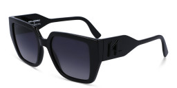 KARL LAGERFELD Rectangle Sunglasses in Black – Product Photo 2