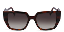 KARL LAGERFELD Rectangle Sunglasses in Tortoise/Gradient Khaki – Product Photo 2