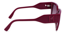 KARL LAGERFELD Rectangle Sunglasses in Purple – Product Photo 3