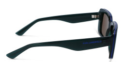 KARL LAGERFELD Unisex Rectangle Sunglasses in Green – Product Photo 3