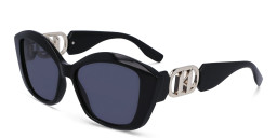 KARL LAGERFELD Rectangle Sunglasses in Black – Product Photo 2