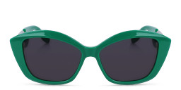 KARL LAGERFELD Rectangle Sunglasses in Green/Grey – Product Photo 1