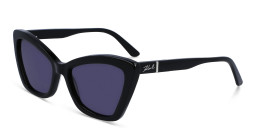 KARL LAGERFELD Cat-Eye Sunglasses in Black – Product Photo 2