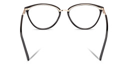 Guess Engraved Logo Cat-Eye Eyeglasses in Black – Product Photo 4