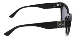KARL LAGERFELD Cat-Eye Sunglasses in Black – Product Photo 3