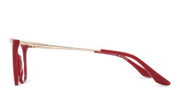 TRICE Square Eyeglasses in Burgundy – Product Photo 3