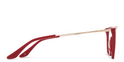 TRICE Square Eyeglasses in Burgundy – Product Photo 4