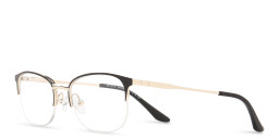 TRICE Half-Rim Rectangle Eyeglasses in Black – Product Photo 2