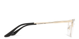 TRICE Half-Rim Rectangle Eyeglasses in Black – Product Photo 4