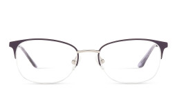 TRICE Half-Rim Rectangle Eyeglasses in Purple – Product Photo 1