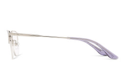 TRICE Half-Rim Rectangle Eyeglasses in Purple – Product Photo 3