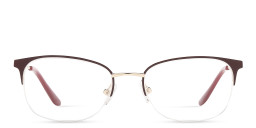TRICE Half-Rim Rectangle Eyeglasses in Burgundy – Product Photo 1