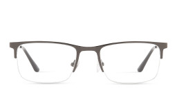 TRICE Half-Rim Rectangle Eyeglasses in Gunmetal – Product Photo 1