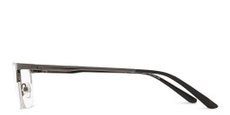 TRICE Half-Rim Rectangle Eyeglasses in Gunmetal – Product Photo 3