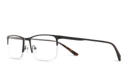 TRICE Half-Rim Rectangle Eyeglasses in Black – Product Photo 2