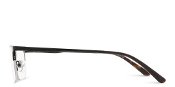 TRICE Half-Rim Rectangle Eyeglasses in Black – Product Photo 3