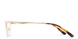 TRICE Half-Rim Rectangle Eyeglasses in Gold – Product Photo 3