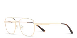 TRICE Square Eyeglasses in Gold – Product Photo 2