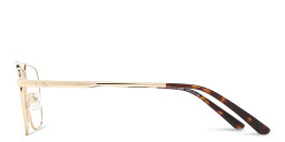 TRICE Square Eyeglasses in Gold – Product Photo 3