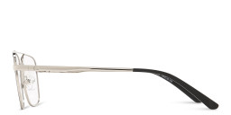 TRICE Square Eyeglasses in Black & Silver – Product Photo 3