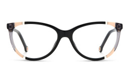 Carolina Herrera Wide Cat-Eye Eyeglasses in Black – Product Photo 1