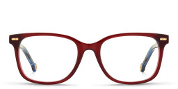 Shop Carolina Herrera Rectangle Eyeglasses in Red online.