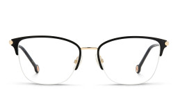 Carolina Herrera Half-Rim Rectangle Eyeglasses in Black – Product Photo 1