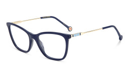 Shop Carolina Herrera Square Eyeglasses in Blue online.