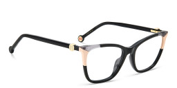 Shop Carolina Herrera Cat-Eye Eyeglasses in Black online.
