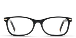 Shop Carolina Herrera Rectangle Eyeglasses in Black online.