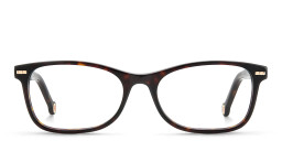 Shop Carolina Herrera Rectangle Eyeglasses in Havana online.