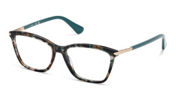 Shop Guess Square Eyeglasses in Blue Havana online.