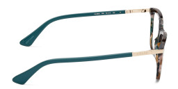 Shop Guess Square Eyeglasses in Blue Havana online.