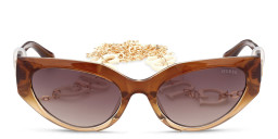 Shop Guess Cat-Eye Sunglasses in Brown online.